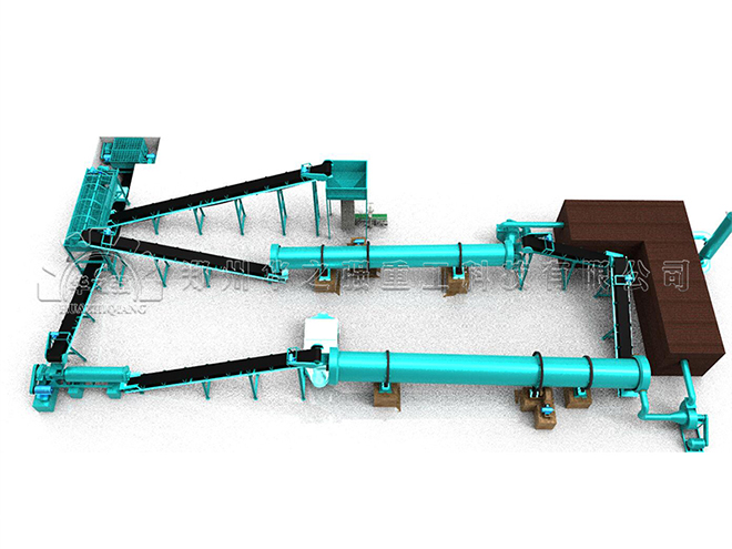 年產(chǎn)2萬噸有機肥生產(chǎn)線的介紹